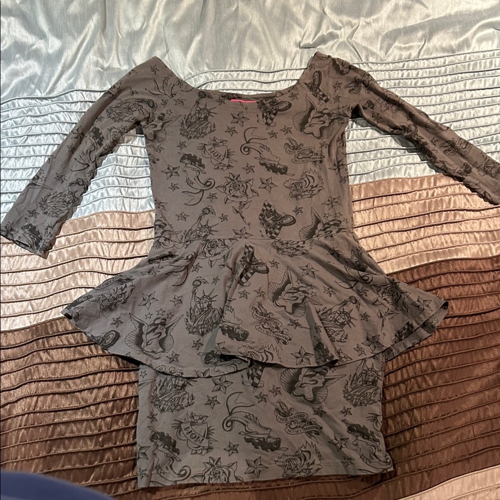 Y2K Betsey Johnson x Mark Mahoney Tattoo Dress - Picture 3 of 10